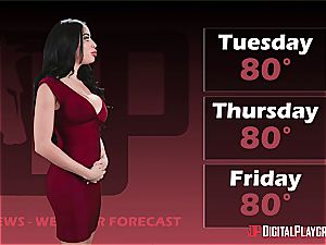 Victoria June is the ideal weather girl