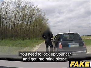fake Cop Unregistered driver creampied by cop